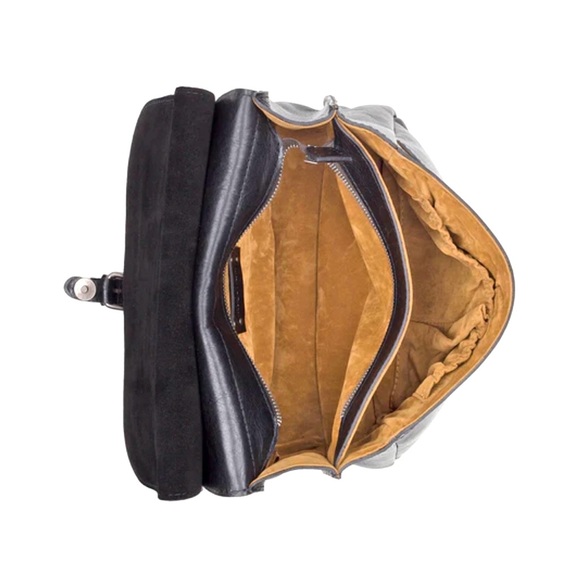 Patricia Nash Black Leather Saddle Bag Crossbody Shoulder - Picture 12 of 12